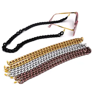 Cordon de lunettes en plastique, 2 pièces, à la mode, corde de lunettes de soleil, chaîne acrylique