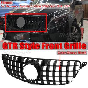 กระจังหน้ารถยนต์ W166 สำหรับ Mercedes Benz GLE-Class W166 SUV ปี 2016-2018 กระจังหน้าหม้อน้ำแบบตาข่ายสำหรับรถแข่ง - Product Image 1