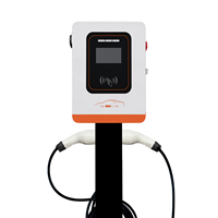 Nouvelle station de recharge portable pour véhicules électriques 14 kW Type 2 32A EVSE avec câble de charge rapide et indicateur LED 200-220V