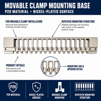 Composant élastique en acier pour mandrins mobiles gauche et droit de machine à tabler les panneaux photovoltaïques – Pièces de rechange pour équipement photovoltaïque
