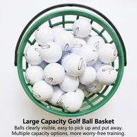 Panier ramasse-balles de golf en gros, personnalisable avec logo, en nylon, multi-tailles, avec poignée, pour le practice de golf