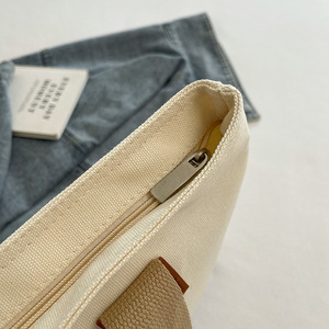 Sac fourre-tout en toile de coton épaisse personnalisé avec logo pour femmes, sac à bandoulière pour l'art, l'artisanat, les courses, les courses d'épicerie, réutilisable et durable - Product Image 4