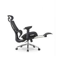 Chaise de bureau moderne en tissu maillé, dossier haut, appui-tête réglable, base robuste à cinq branches, pour l'approvisionnement transfrontalier