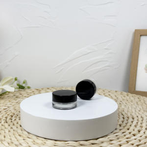 Frascos de vidrio resistentes a los niños con blanco y negro mate con tapa CR - Product Image 3