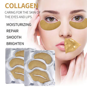 OEM Dark Circle Puffy <b>Eyes</b> Remover <b>Eye</b> and Lip Mask 24k Gold <b>Collagen</b> Under <b>Eye</b> <b>Patches</b> Logo - Product Image 4
