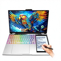 Tragbarer Laptop Büro-Geschäfts-Notebook Intel Core N100 Dual-Screen-Design Touchscreen Integrierte Grafik Leichtgewichtig Dünn