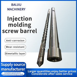 Vente en gros BAIJIU Marque Haute Résistance 38CrMoAIA Alliage Moulage Par Injection Vis Baril PP PC PVC <span class=keywords><strong>Plastique</strong></span> Comprend <span class=keywords><strong>Buse</strong></span> De Rechange - Product Image 2