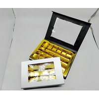 Boîte à chocolat de luxe en matériaux recyclés, design gaufré, fermeture magnétique, emballage en papier de haute qualité, séparateurs, boîte personnalisée
