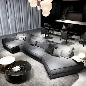 意大利风格躺椅沙发客厅家具组合大沙发真皮沙发套装躺椅沙发