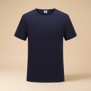 T-shirt pour homme en coton 100% à manches courtes, col rond, doux, respirant, décontracté, imprimé en sérigraphie, brodé, design personnalisé - Product Image 2