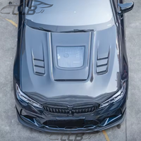 Pour BMW Série 3 G20 G28 330i M340i G20, capot moteur avant transparent en verre, capot moteur en carbone de haute qualité