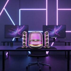 Altavoz Inalámbrico Mini Crystal 5 de Huaqiangbei, con Bajos Potentes, Diseño Desmontable, para Computadoras, Salas de Estar, Sonido Envolvente para el Hogar - Product Image 3