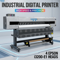 HY-1804 Nueva Impresora de Alta Velocidad Totalmente Automática de 1.8m con 4 Cabezales Eco Solventes para I3200 para Impresión de Vinilos Adhesivos y Pancartas Flexibles