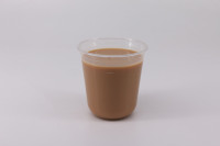 Couvercle dôme personnalisé en PET jetable en forme de U pour gobelet simple paroi 12 oz, emballage pour boissons froides, thé au lait, café à emporter, conception anti-fuite