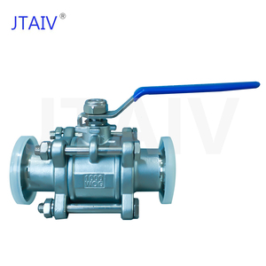 JTAIV Válvula de bola manual de alta resistencia con mango largo, grado sanitario, extremos Tri-Clamp, acero inoxidable 304, 3 piezas, instalación rápida - Product Image 4
