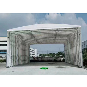 Couverture de toit en PVC, auvent pare-soleil extérieur, tentes d'entrepôt mobiles temporaires industrielles pour événements - Product Image 4