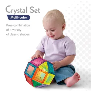 Educational Magnetic Bricks Toys 38PCS 3D Magnetic Tiles for kids DIY Assemble magnetic building blocks