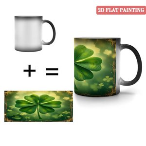Outdoor Lawn Picnic Drinking Mug Frosted Black 11oz Ceramic Heat Sensitive <b>Magic</b> Cup - Product Image 4