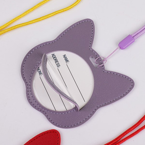 ป้ายติดกระเป๋าเดินทางแบบกำหนดเอง ป้องกันข้อมูลส่วนตัว ลายแมวน่ารัก ป้ายติดกระเป๋าเดินทาง ป้ายชื่อ ป้ายบัตรประจำตัว - Product Image 5