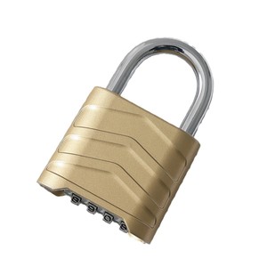 Combination <b>Pad</b> <b>Lock</b> Aluminum Alloy Rectangular Body Single Lever Locking For Storehouse Security Use - Product Image 3