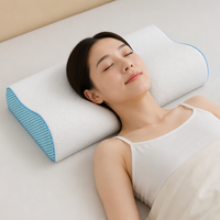 Nackenschmerzen-Linderungskissen aus Memory-Schaum, Ergonomisches Orthopädisches Zervikalkissen, Festes Nackenstützkissen für Betten