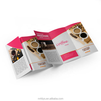 Flyer personnalisé imprimé étanche dépliant en Z manuel d'instructions dépliant publicitaire menu à emporter impression d'affiches