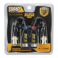 Hd 720p 8MP Ahd Hdcvi Hdtvi Bnc מחבר Utp Cat5/5e/6 וידאו Balun פסיבי משדרי משדר 300m 8MP וידאו Balun
