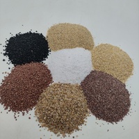 Sable coloré naturel utilisé par les fabricants de peinture en pierre véritable