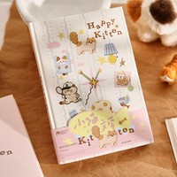 Mr Paper Blocco Note A5 con Copertina Rigida, 100 Fogli, Stampa UV, Tema Gatti e Cani, Regalo per Studenti