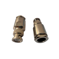 Connecteur coaxial BNC-J7 haute performance en laiton RF pour câbles RG8 RG213