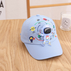 Gorras Infantiles con Parche de <span class=keywords><strong>Astronauta</strong></span> Creativo al por Mayor, Visera para el Sol, para Viajes y Paseos, Gorras Nuevas para Niños de 1 a 5 Años, Gorras para Bebés - Product Image 5