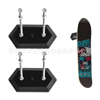 Vente en gros de planche à roulettes en plexiglas, support de rangement mural pour planches à roulettes