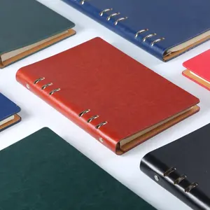 Cubierta planificadora de negocios ejecutiva A5, carpeta de anillas con logotipo personalizado, cuaderno, tapa dura de cuero, A6, A7, 6 - Product Image 2