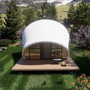 Tente de Glamping de Luxe Haut de Gamme Premium, Cabine Simple Couche en Membrane PVDF 850G pour Sites de Vacances Privés - Product Image 1