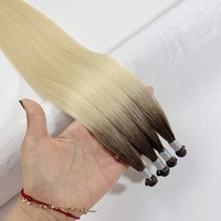 Extensions de cheveux vierges fines et invisibles Genius Weft, qualité usine, cuticules alignées, ombrées, vente en gros