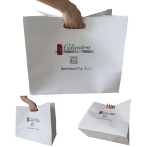 Bolsa de papel de regalo de lujo, bolsa de papel <span class=keywords><strong>Cricut</strong></span> con asa, troquelada de compras para tienda bolsa de papel, paquete de compras de comestibles - Product Image 2