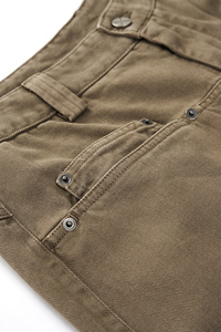 Hot Bán Cổ Điển Phong Cách Của Phụ Nữ Baggy Quần Đinh Tán Chân Rộng Quần Với Rửa Sạch Quá Trình Lão Hóa Của Nam Giới Quần Jean Bán Buôn - Product Image 5