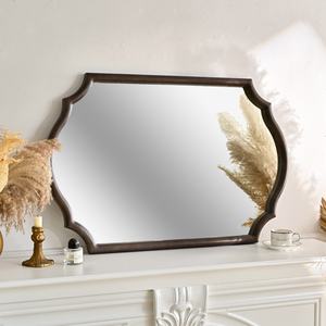 Home Living Room Decor European Rustic Eco-friendly Wooden Wall <b>Hanging</b> <b>Mirror</b> - Product Image 2