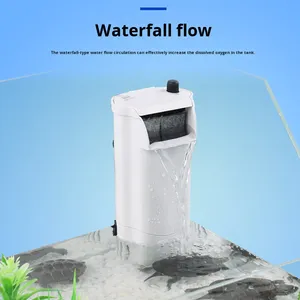 Filtre pour aquarium Sensen à niveau d'eau basse, type cascade peu profonde, petit, silencieux, purificateur d'eau intégré - Product Image 4