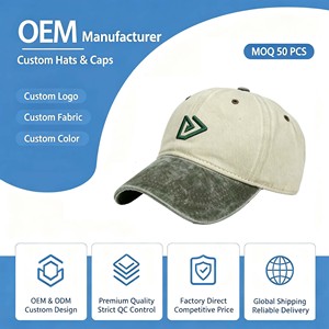 Casquette de baseball formelle personnalisée brodée en gros, haute qualité, 6 panneaux, coton lavé, logo 3D, casquettes de sport unisexe - Product Image 1