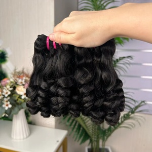 Extensions de cheveux 100% naturels Fumi Quality 12A, lot de boucles florales très demandées, 100g par paquet, super double drawn - Product Image 1