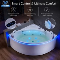 Baignoire Balnéo Autoportante de Qualité Professionnelle, Acrylique, 40 Jets, Couleur Personnalisée OEM, Portable, Massage, pour Villas Modernes