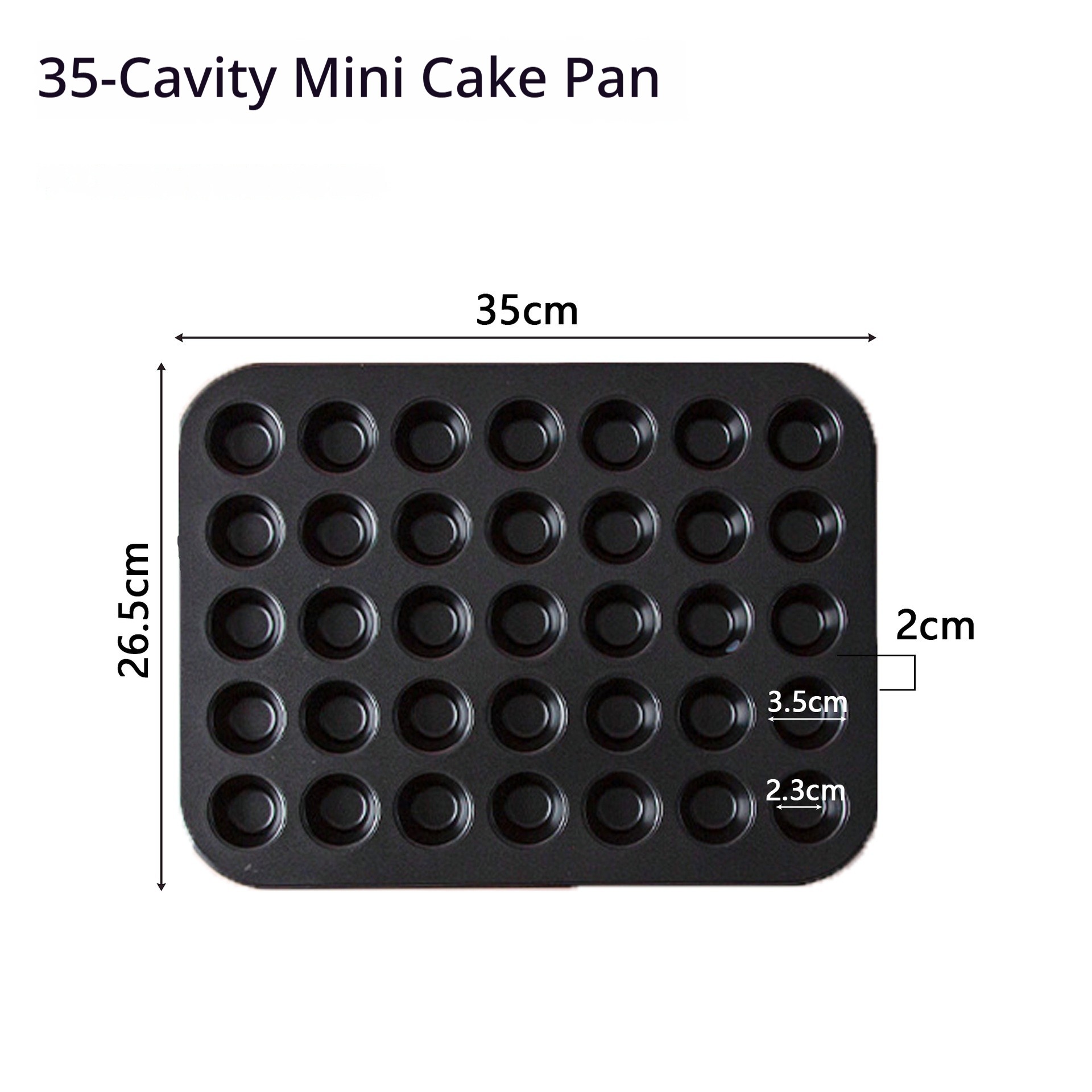 [noir] mini moule à gâteau 35