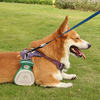 Ramasse-crottes pour chien moderne, portable, écologique, en plastique et silicone, imprimé sérigraphié, durable, inodore, pour l'élimination des déchets d'animaux