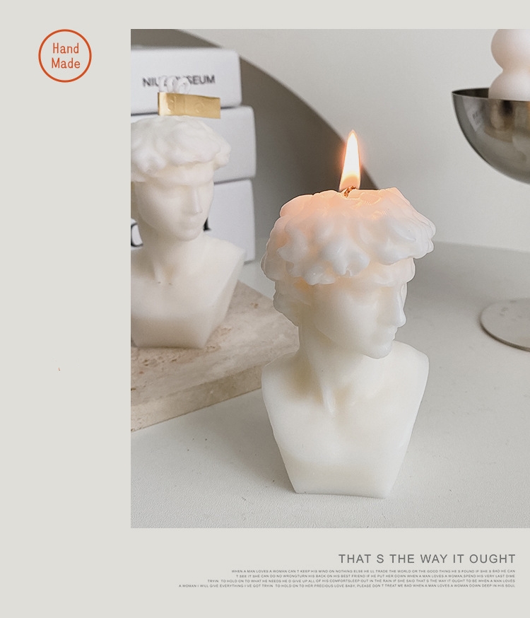 AROMA HOME Romantic Love Scented Candles David Venus Laocoon Human Body Sculpture Soy Wax Scented Candles Birthday Gifts 5