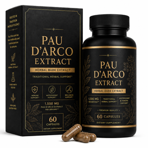 Estratto Avanzato di Erbe per la Vitalità: Corteccia Interna di Pau D'Arco con Quercetina e Zinco - <span class=keywords><strong>Integratore</strong></span> per il Supporto Immunitario (Produzione in Fabbrica) - Product Image 1