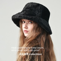 Chapeau Bob Femme Automne Hiver Doux et Mignon en Peluche Style Coréen – Nouveau Design Chaud et Décontracté en Fausse Fourrure pour l'Hiver