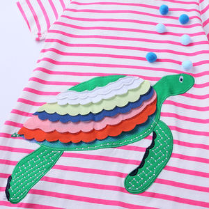 I nuovi bambini caldi di estate di vendita vestono i vestiti delle neonate della manica corta del <span class=keywords><strong>cotone</strong></span> all'ingrosso - Product Image 4