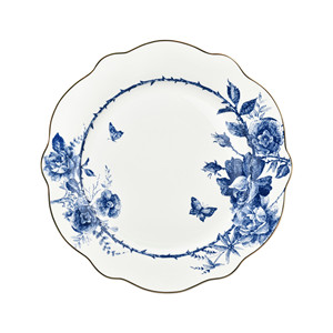 Service de table en porcelaine <span class=keywords><strong>bleu</strong></span> rose papillon, 24 pièces |   <span class=keywords><strong>Vaisselle</strong></span> de banquet de mariage OEM en gros - Product Image 3