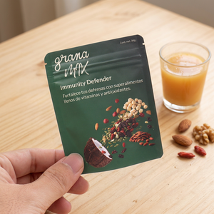 Sachet Doypack Personnalisé Imprimé en Gros, Refermable avec Fermeture Éclair, Qualité Alimentaire, en Mylar, pour Noix et Snacks, Faible MOQ - Product Image 2